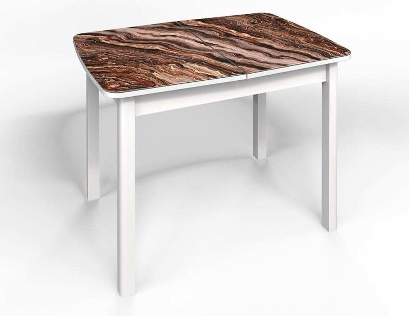 Стол СМ-8 Флорида опора массив прямая белый