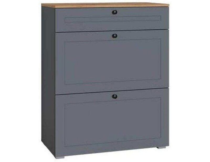 Остин Тумба для обуви 16.121 Серый графит/Дуб Вотан