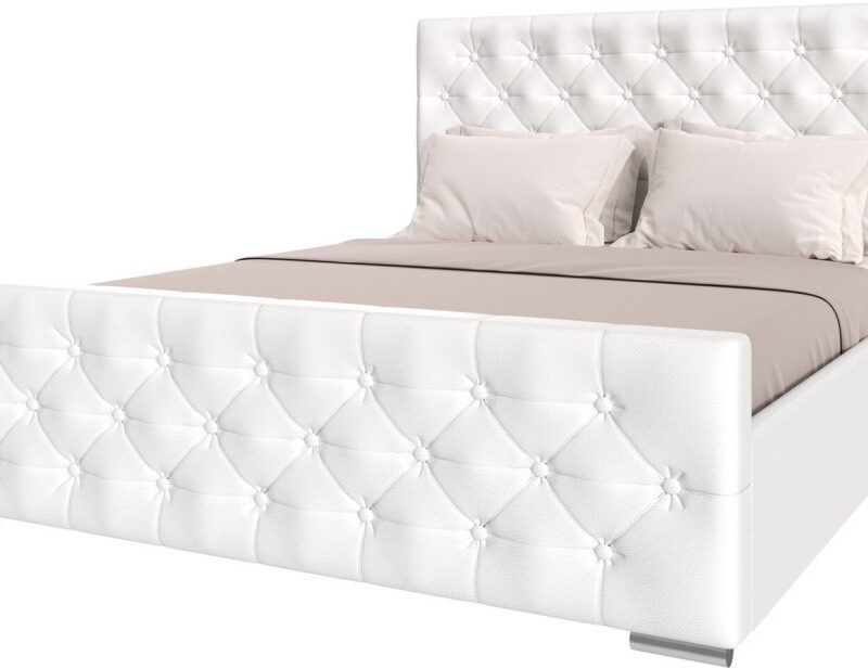 ИНТЕРО кровать 1400х2000 Белый (кож. зам.) 72306751