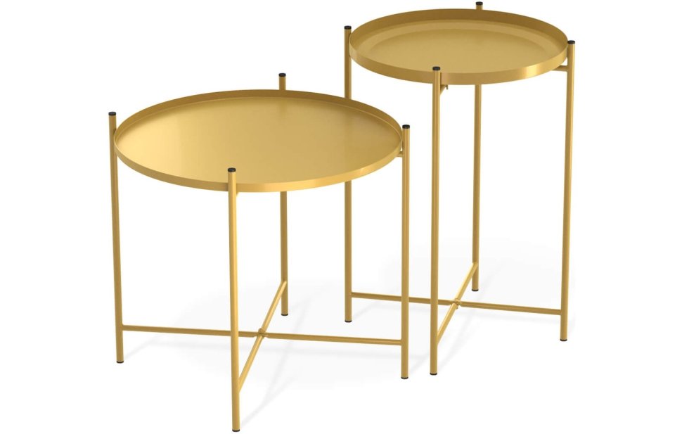 Двойной кофейный столик Sheffilton SHT-CT8/CT8-2 золото