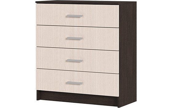 Комод 4 ящика Гармония КМ 601 (850х934х408) венге/белфорт