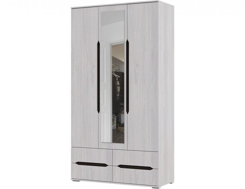 Шкаф 3х створчатый с ящиками Валенсия ШК 013 (1200х2200х500) дуб анкор