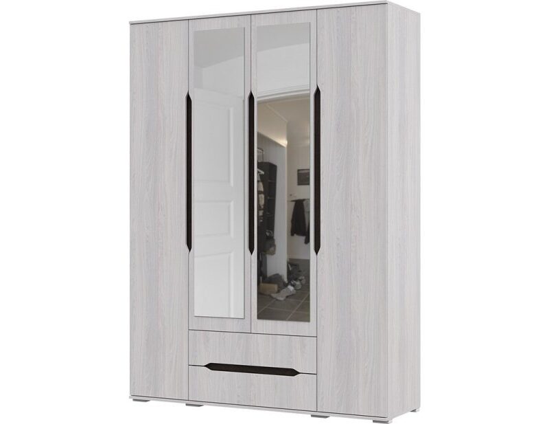 Шкаф 4х створчатый с ящиками Валенсия ШК 014 (1600х2200х500) дуб анкор