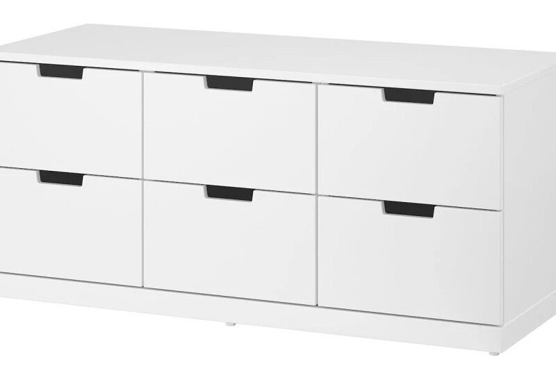 Комод NORDLI IKEA 47х120х54 см (МДФ) Белый DM635-6