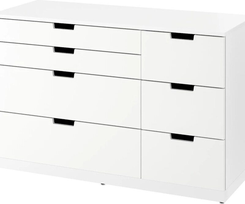 Комод NORDLI IKEA 47х120х76 см (МДФ) Белый DM635-6