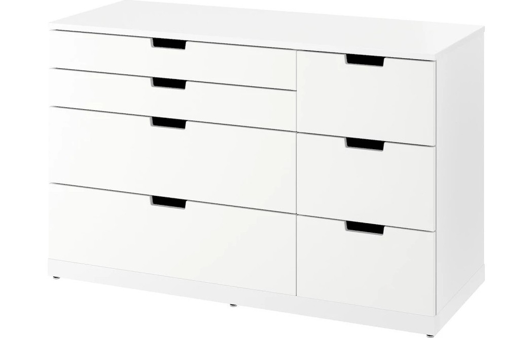 Комод NORDLI IKEA 47х120х76 см (МДФ) Белый DM635-6