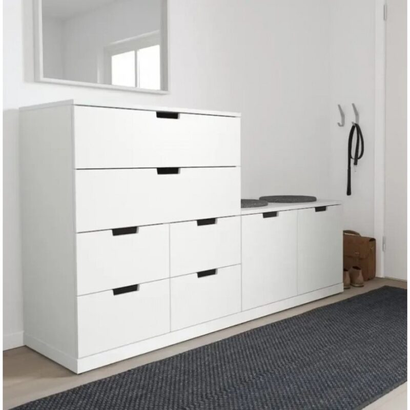 Комод Генри-8 IKEA Черный (МДФ)