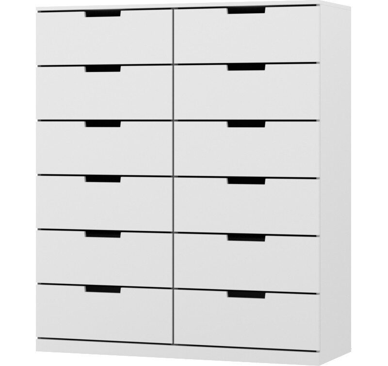 Комод NORDLI 16 IKEA (МДФ) Белый DM635-6