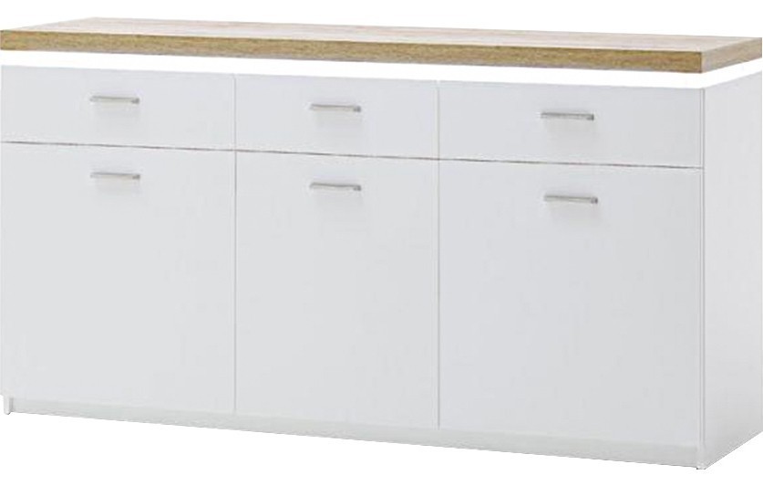 Комод Лия 33 Белый 101/ Дуб золотой крафт 003