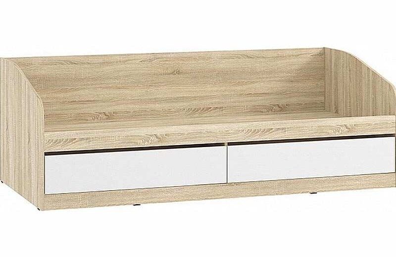 НМ 041.50  кровать Фанк Дуб сонома/белый скандинавский