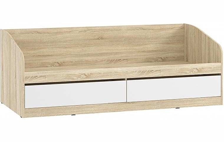 НМ 041.50-01  кровать Фанк Дуб сонома/белый скандинавский
